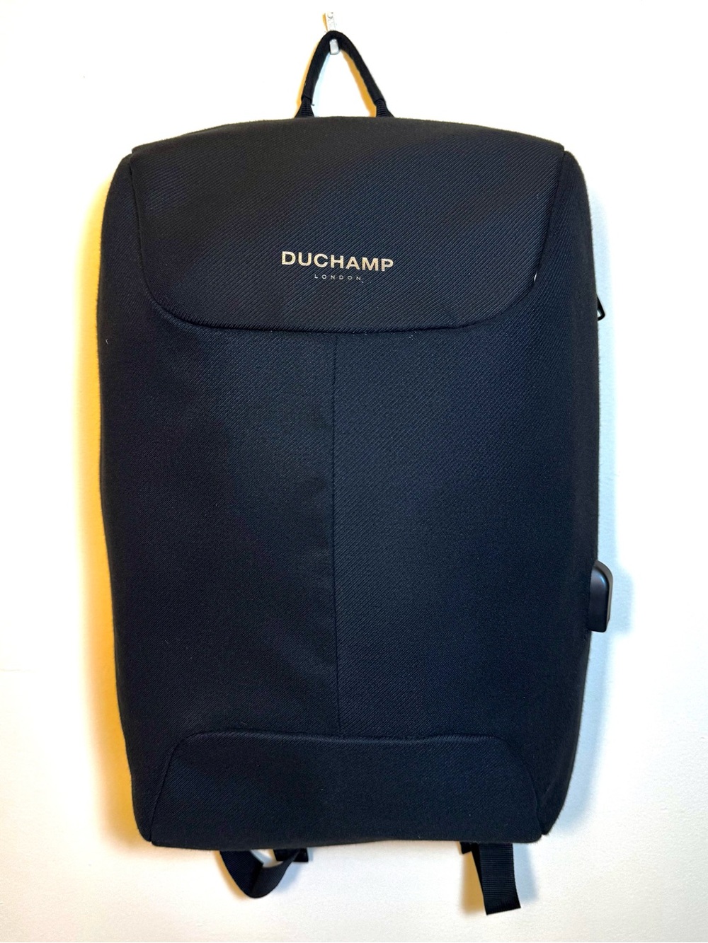 Anti-Theft Laptop Backpack Bookbag Duchamp BLACK Charging Port